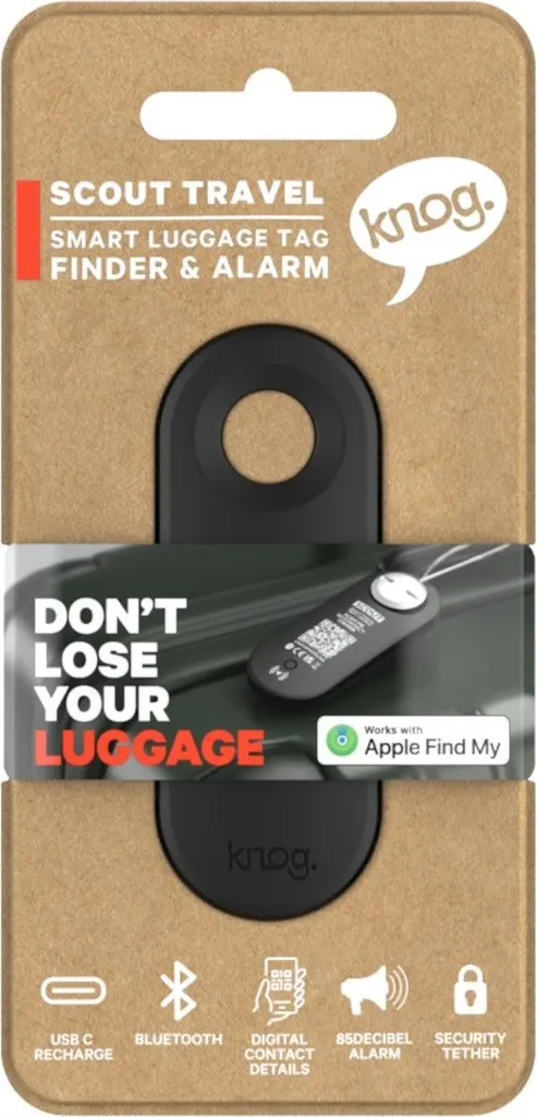 Knog Scout Travel - Etichetta per bagagli, cercatore e allarme