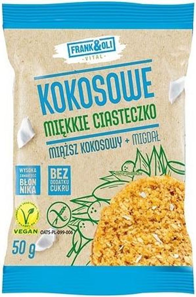 Frank&Oli Kokos-Mandel-Keks 50g Produktbild 
