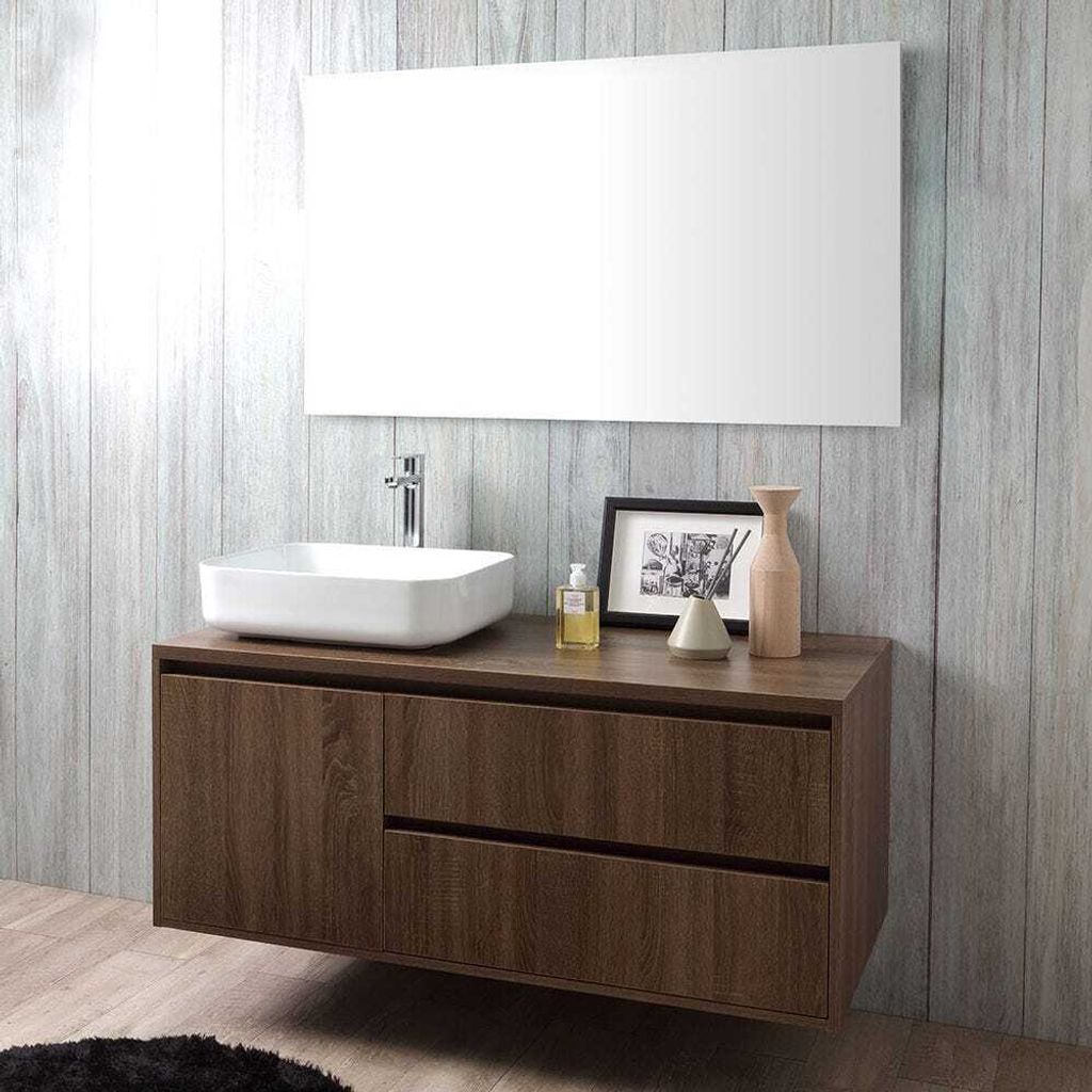 3-teiliges Badmöbelset in Holzoptik, 120cm | Siena