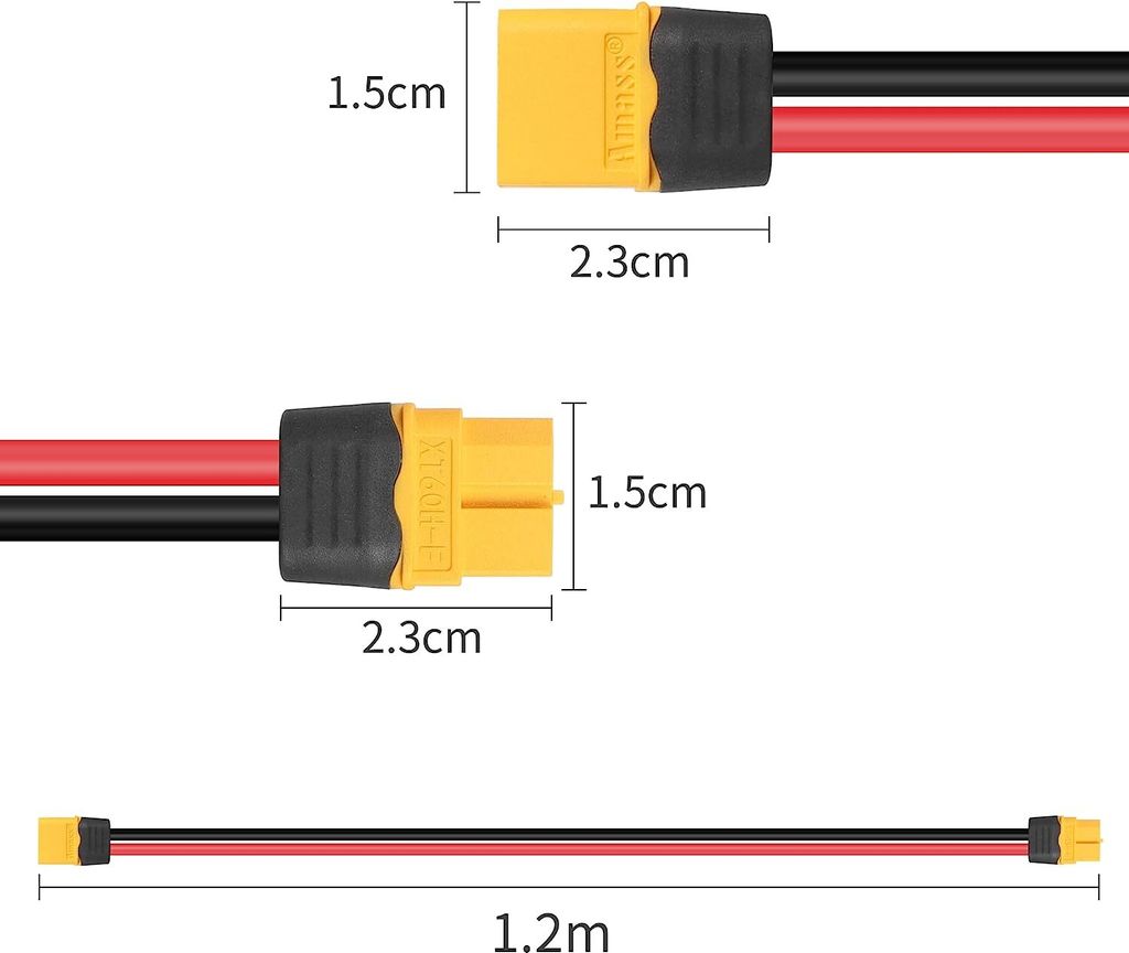 5 Paar MT60 Steckverbinder 3,5 Mm – Männlich-weiblich Für RC Modellbau Lipo