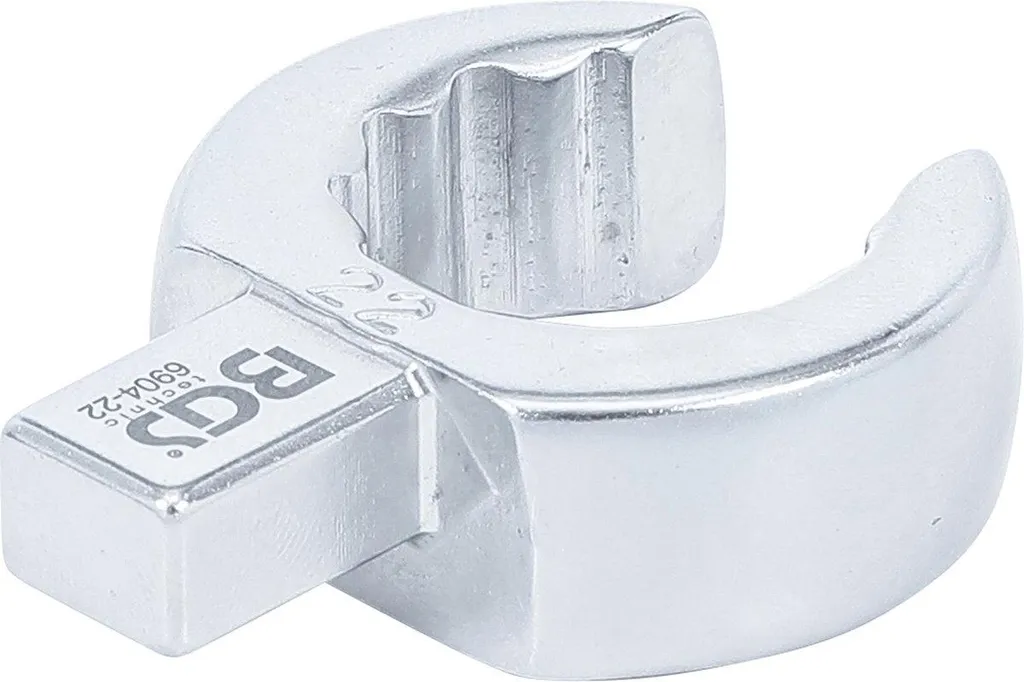 Clé polygonale 22 mm ouverte en acier chrome-vanadium - Emmanchement 9x12
