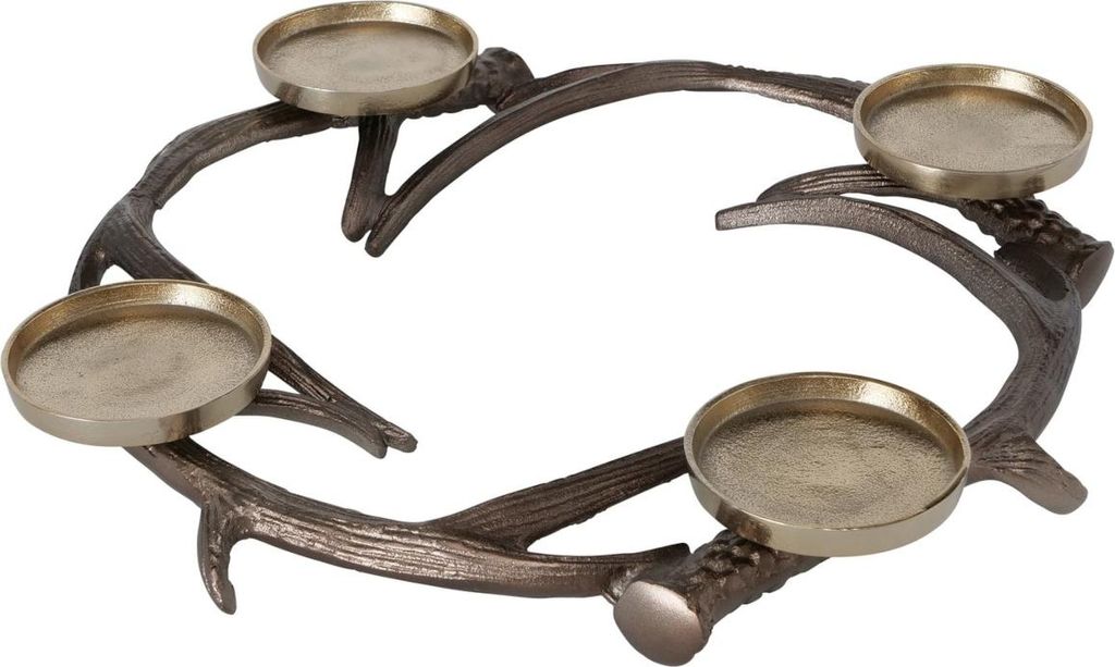 Boltze Gruppe Kosa Kerzenleuchter antikbraun 6 cm (1 Stück)