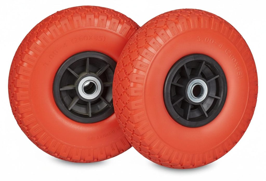 Relaxdays, jeu de 2 roues pour diable, 3,00-4 pouces, 260 x Image du produit 