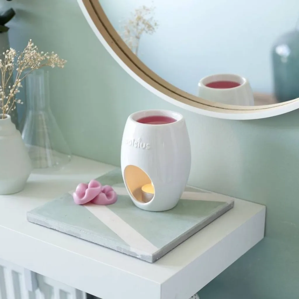 Bolsius Brûleur de cire aromatique Ovale Blanc - Pack de 6 pièces - 4