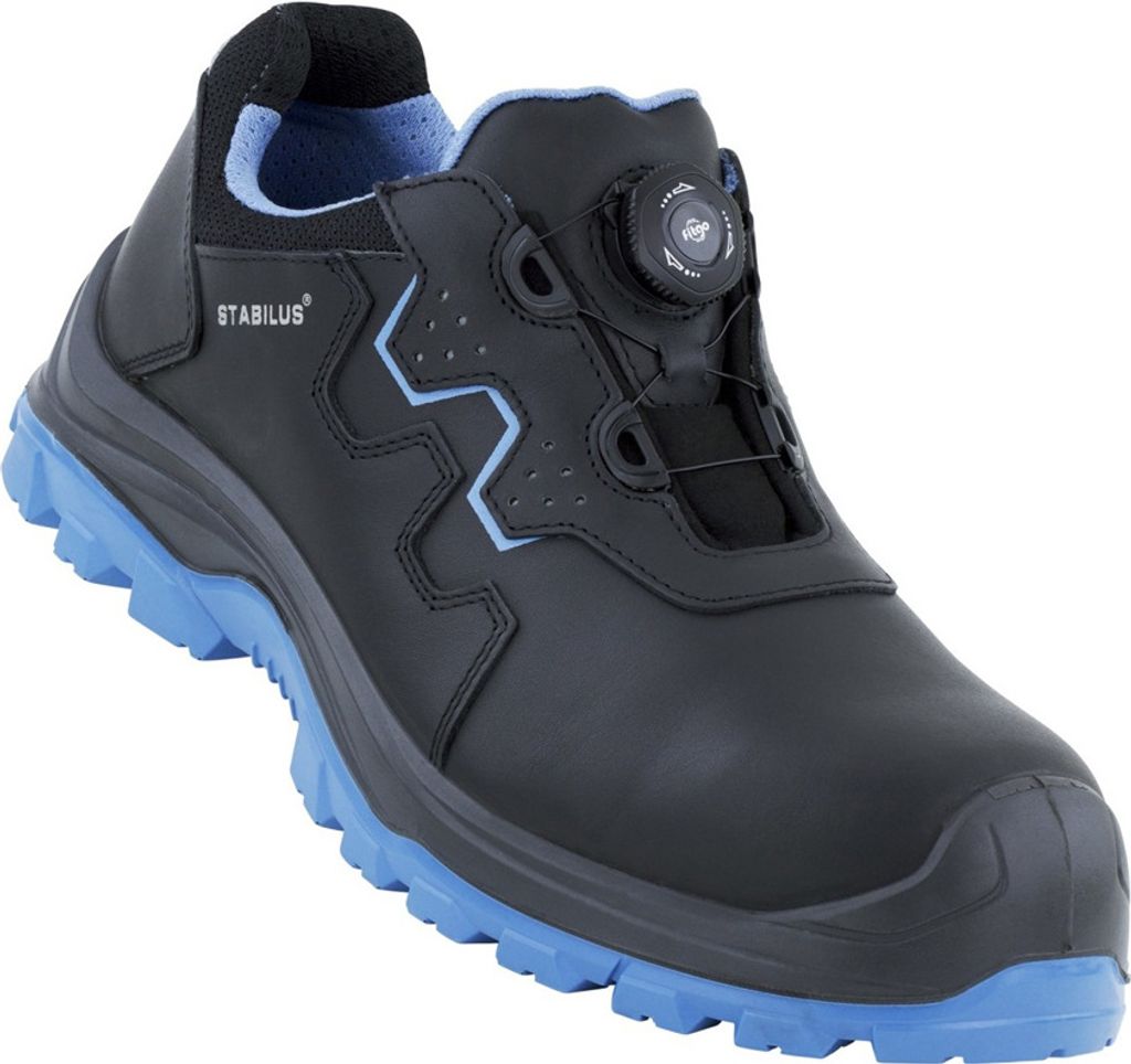 STABILUS Halbschuh ALEX BLUE TWIST S3s, Größe 48, Schutzstufe:S3, Größe:41, Farbe:schwarz-blau, Weite:nv