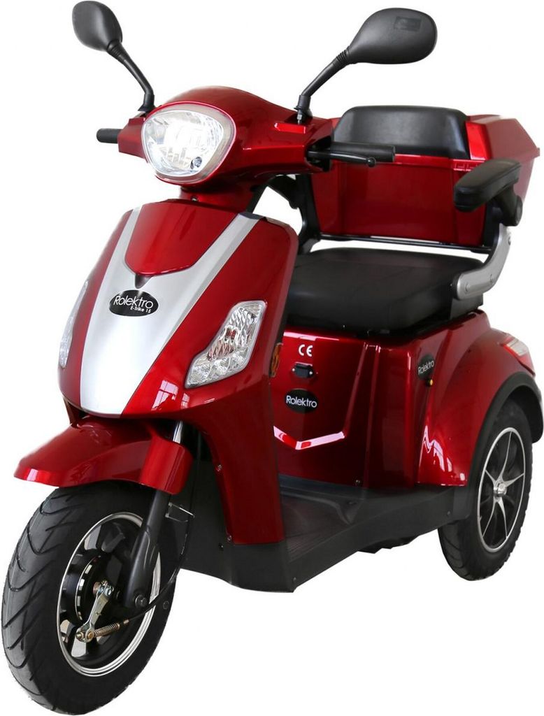 Rolektro E-Trike 15 V.2, Rot, 500W