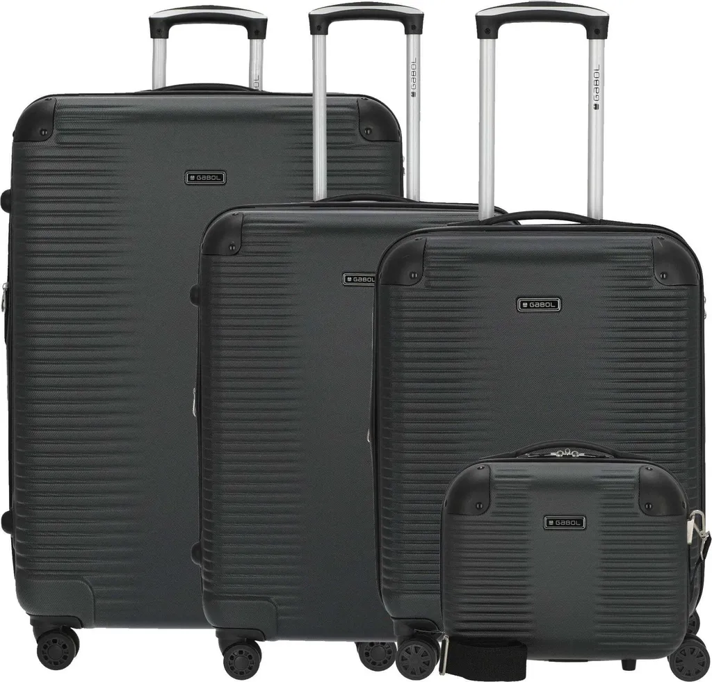 Set de bagages 4 pièces avec 4 roues et vanité assortie Balance XP Rojo