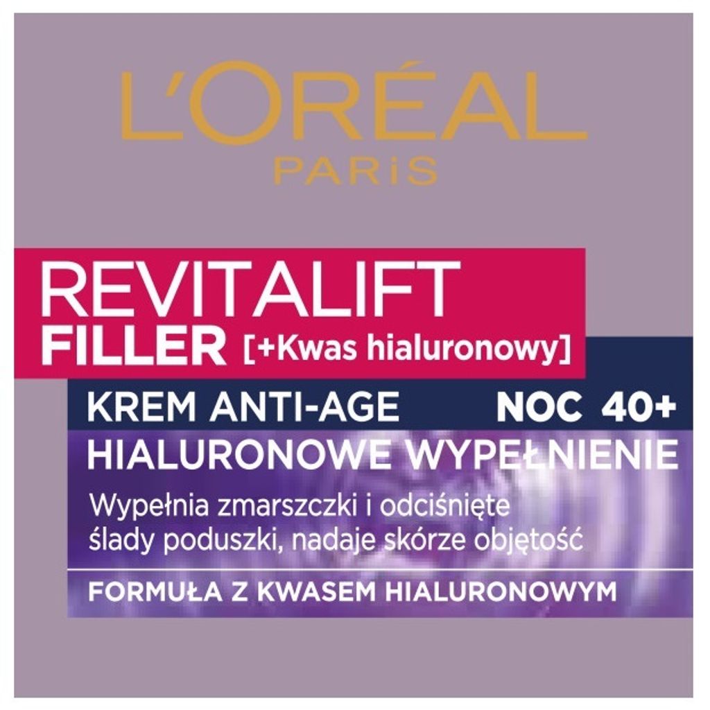L'Oreal Paris Revitalift Filler Replenishing Night Cream Produktbild 