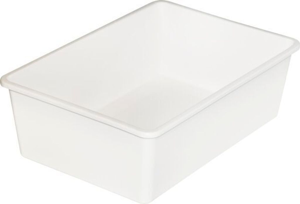 Vorratsschale Kunststoff, weiß, Höhe: 100 mm, Länge: 310 mm