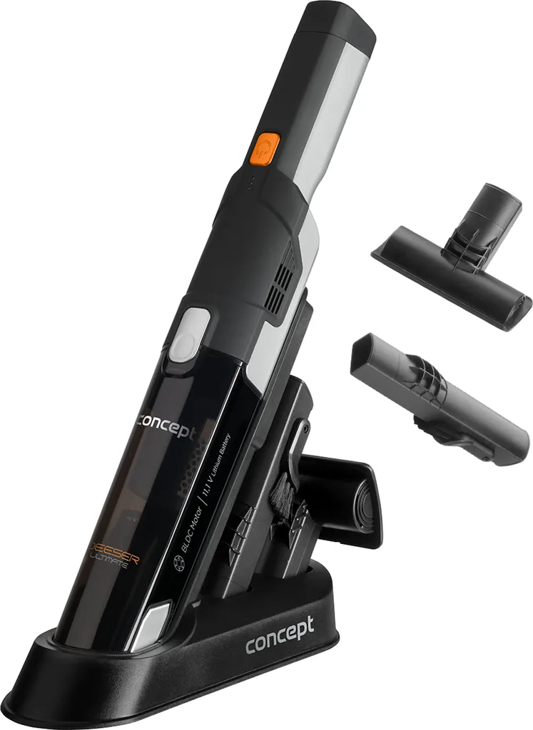 CONCEPT VP4410 Aspirateur à main Noir sans sac puissant et ergonomique