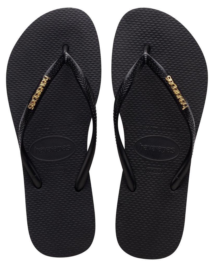 Schlupfflip-Flop Slim Logo Metallic Produktbild 