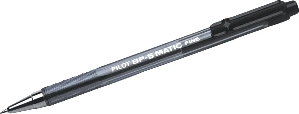 Pilot BP-S Matic F Nero Confezione 12 Pezzi - Penne a Sfera a Scatto