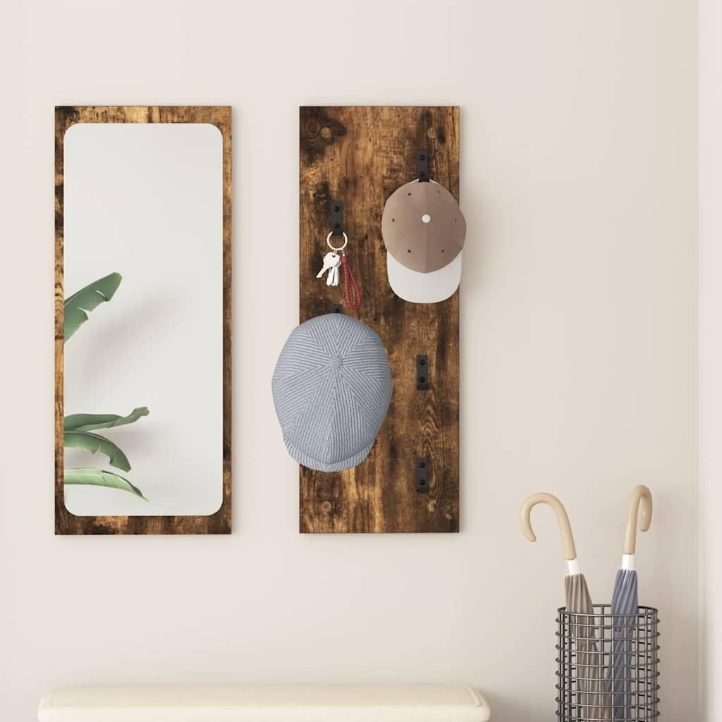Maison Exclusive - Wandmontierter nachttisch Geräucherte Eiche 30 x 1,5 x 80 cm