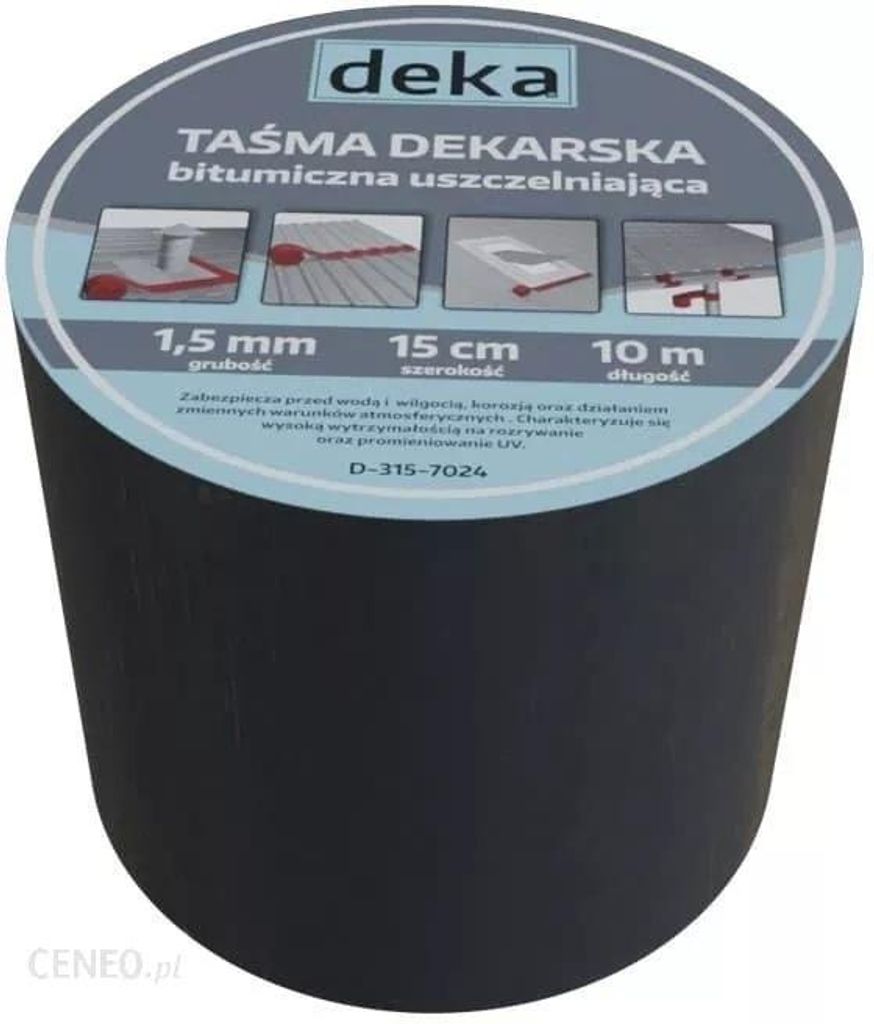 Alubutyl-Dachabdichtungsband 15 Cm × 10 M, Schwarz – D-415-9005