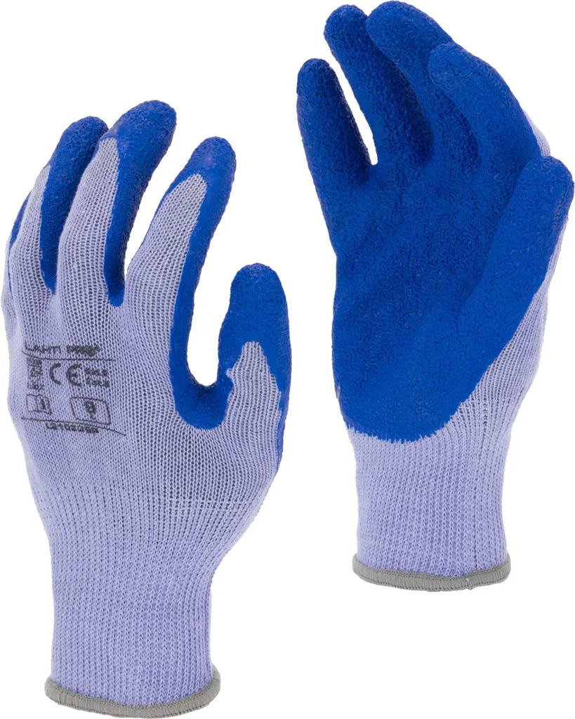 Gants en latex bleu-violet L210208P Lahti Pro - Taille 8 - Lot de 12