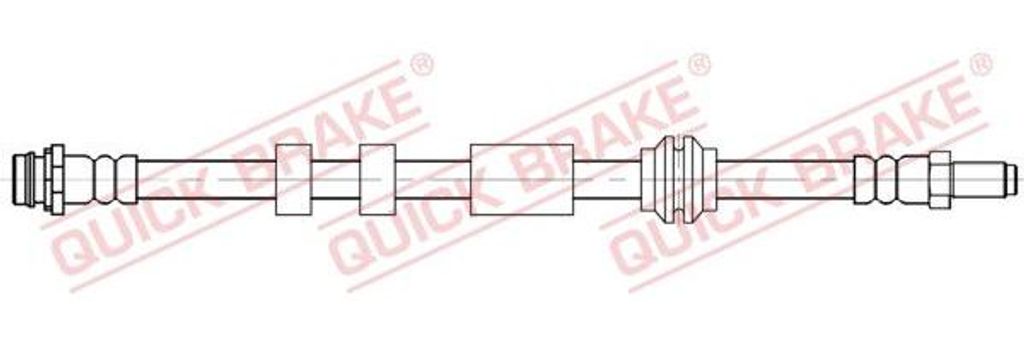 QUICK BRAKE 32.842 Bremsschlauch OE 30681784 kompatibel mit XC60