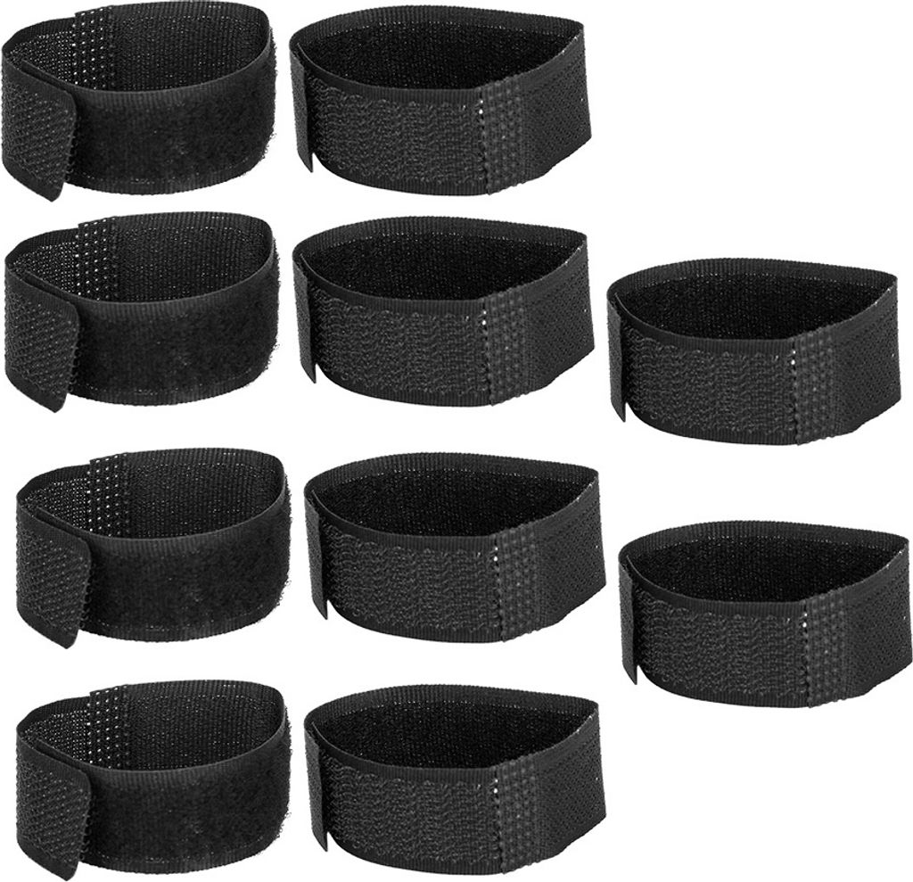 10er Set geräuschlose Halsbänder, Anti-Schreck Krähen-Schutzband, verstellbare Nylon-Beruhigungshalsbänder für Hühner und Hähne (Schwarz, No...