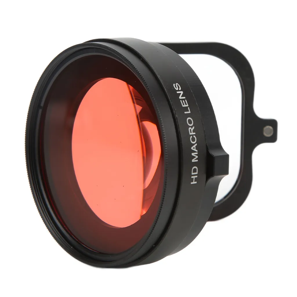 Filtro Rosso per Fotocamera Filettato Filtro per Obiettivo Rosso Pieno CNC Multistrato Rivestito Impermeabile Antipolvere per le Riprese (52 mm
