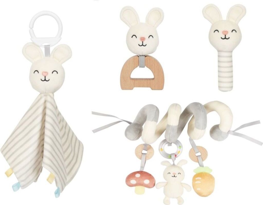 Kaninchen-Babyfreunde | das 4in1 Geschenkset für Neugeborene