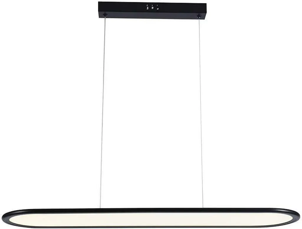 Suspension LED Bureau Noire 4000K pour un Éclairage de Travail Optimal