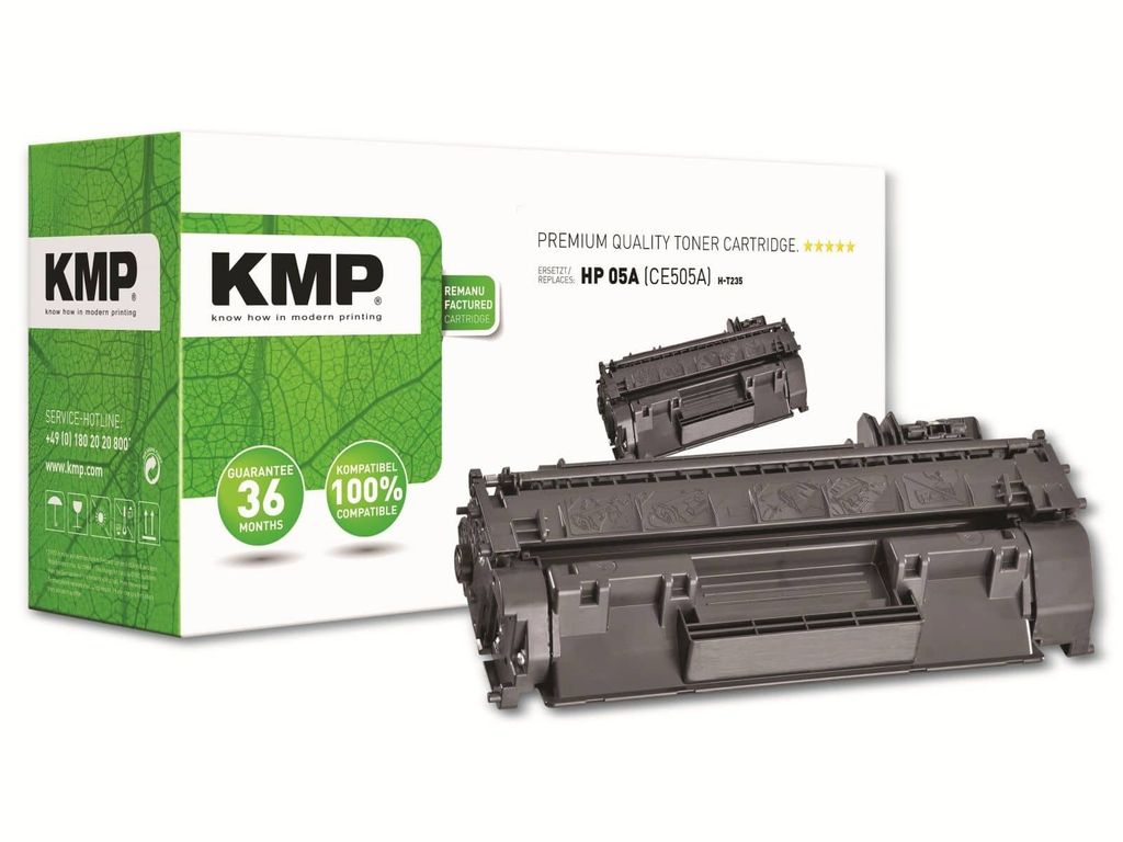 KMP H-T235 schwarz Toner kompatibel zu HP 05A (CE505A)