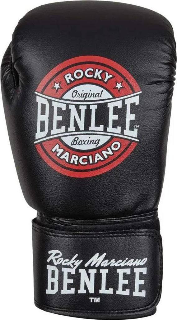 Gants de boxe en similicuir PRESSURE Black/Red/White 08 oz Image du produit 
