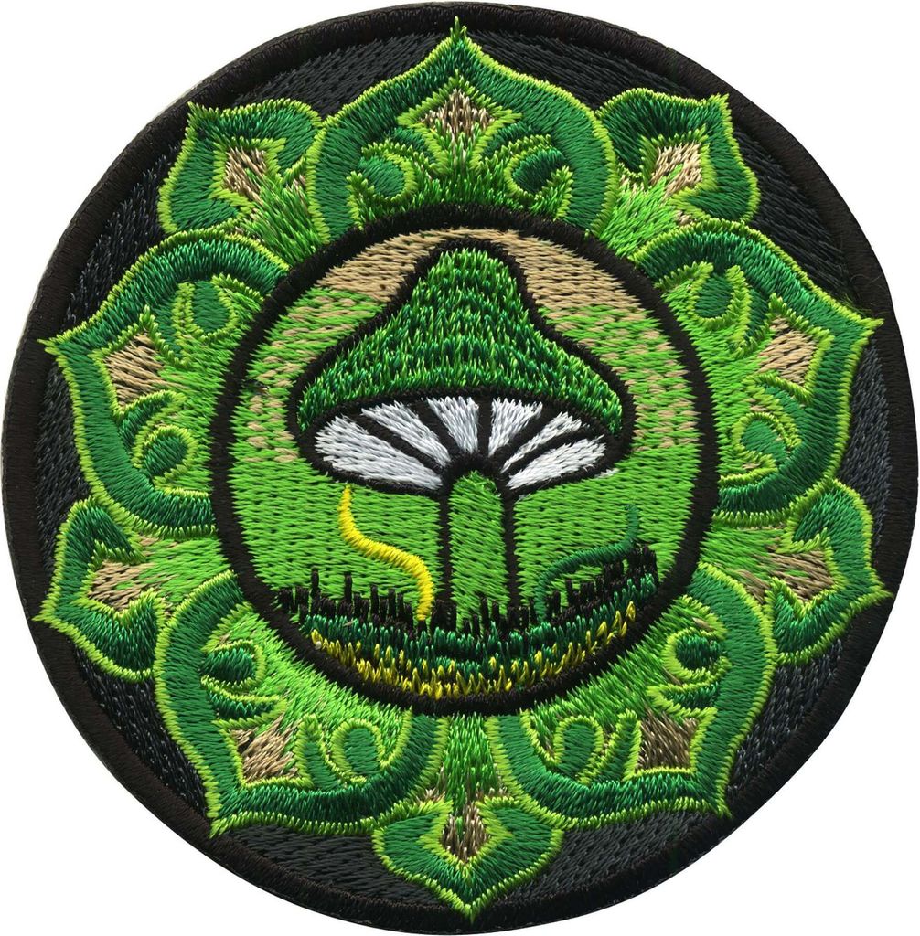 Aufnäher - Mushroom - grün - Patch