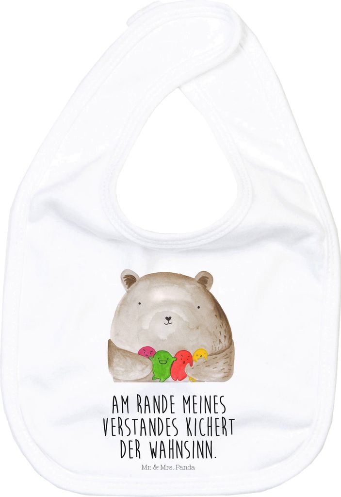 Mr. & Mrs. Panda Lätzchen Bär Gefühl - Weiß - Geschenk, Produktbild 