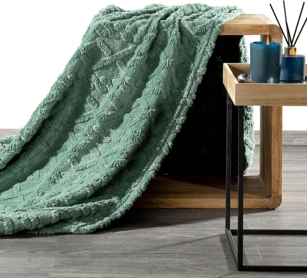 Decke ZOPF 200x220 minze