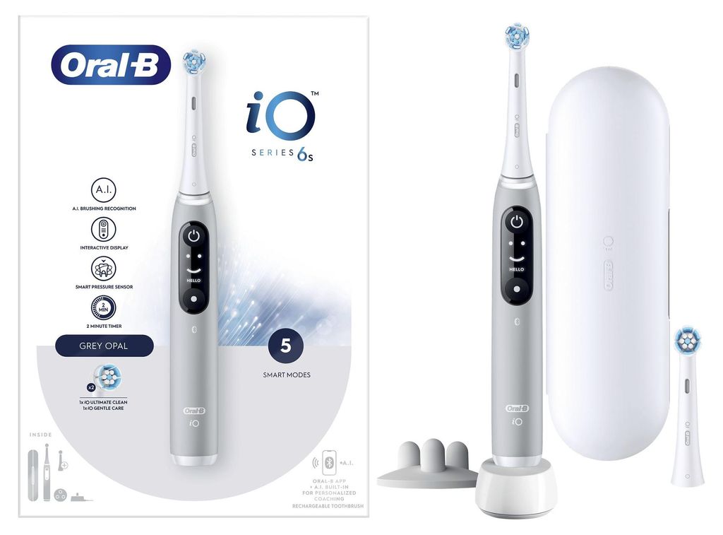 Oral-B iO 6S, Erwachsener, Vibrierende Zahnbürste, Tägliche Produktbild 