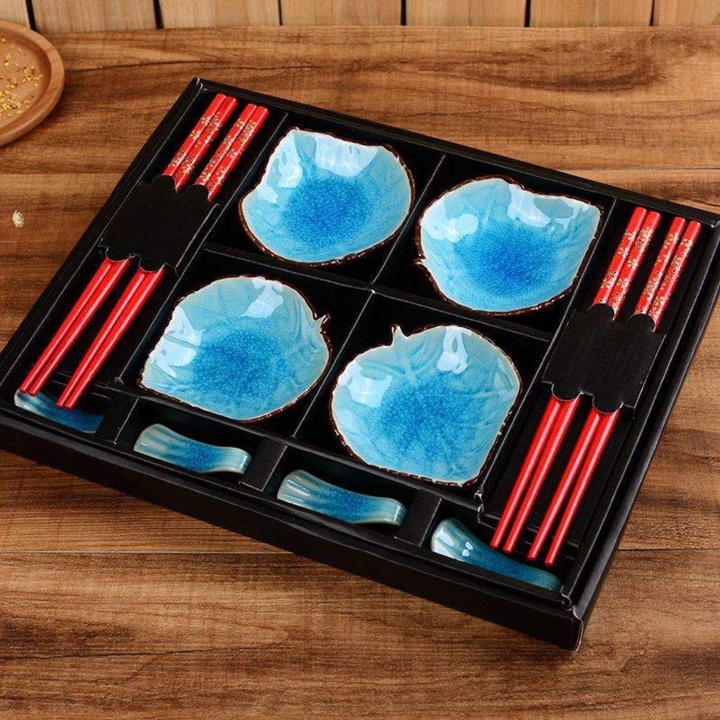 Sushi set 12ks blue leaf - Cakesicq Obrázek produktu 