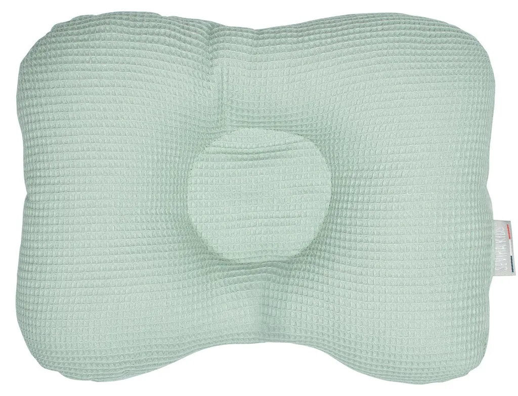Fini la tête qui tombe avec le coussin d'appui-tête Luna Vert Bébé