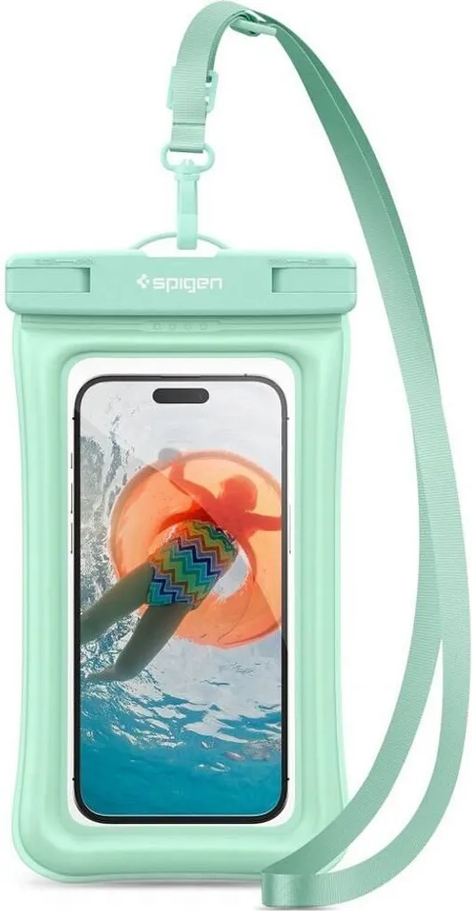 Sacca Impermeabile Smartphone Spigen A601 Menta - Protezione IPX8 30m