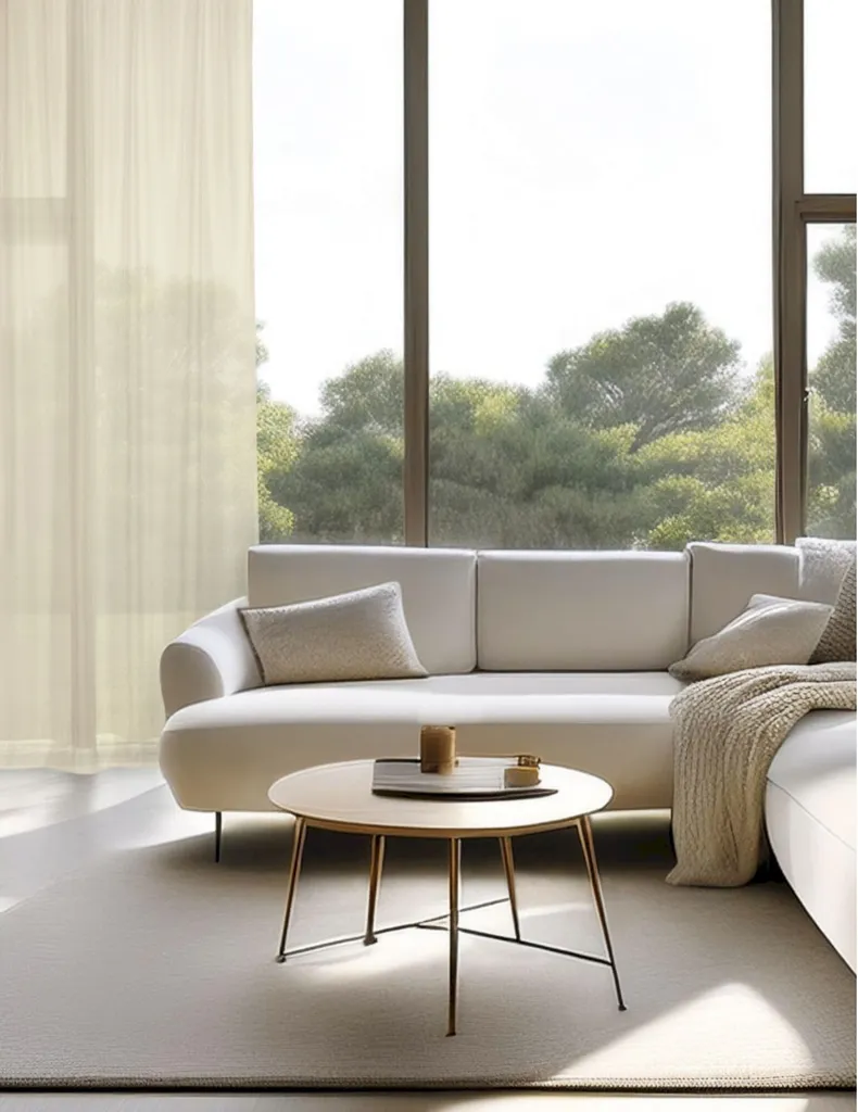 Rideau à œillets transparent SOLID Beige 140x250 cm SCHÖNER WOHNEN - 2