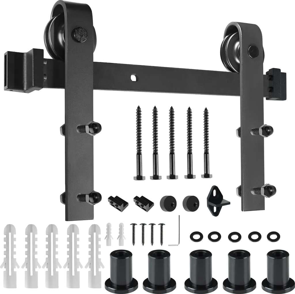 UISEBRT Système de porte coulissante 183cm kit ferrure robuste 130kg