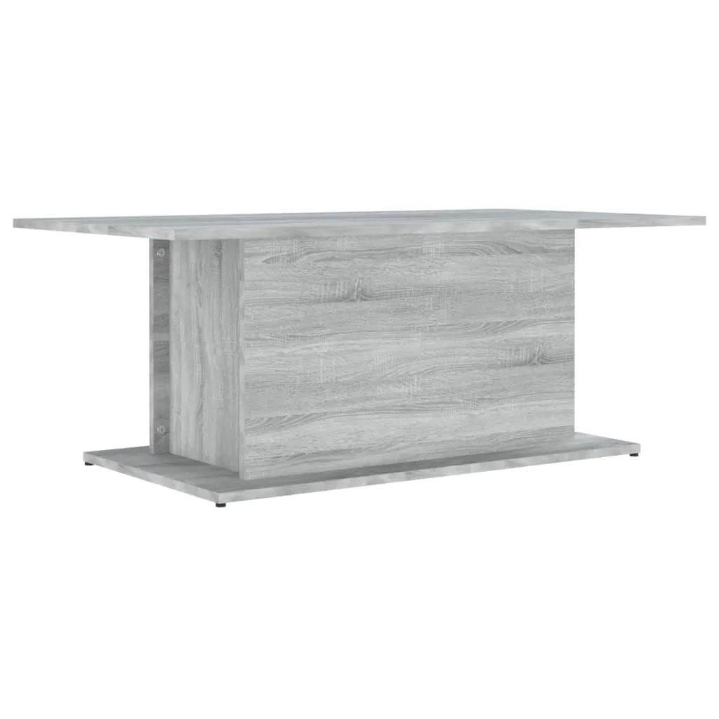 Tavolino grigio Sonoma 102x55,5x40 cm materiale a base di legno