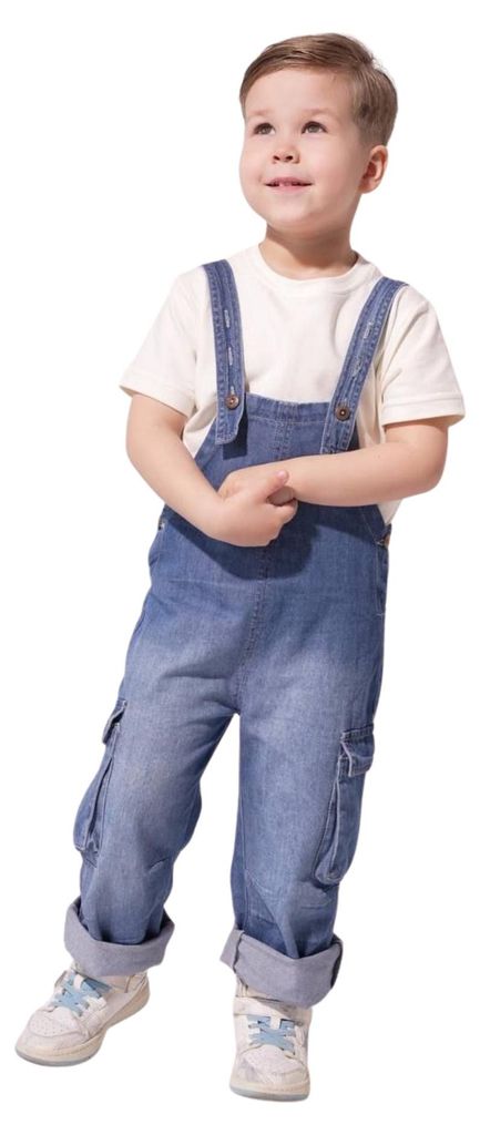 Jeans elasticizzati per bambini - 104 - Blu scuro - 100% Immagine del prodotto 