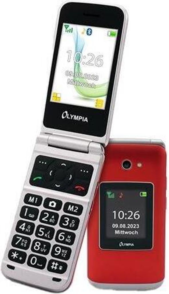 Olympia VITUS 2G, Telefon z klapką, Jedna karta SIM, 7,11 Zdjęcie produktu 