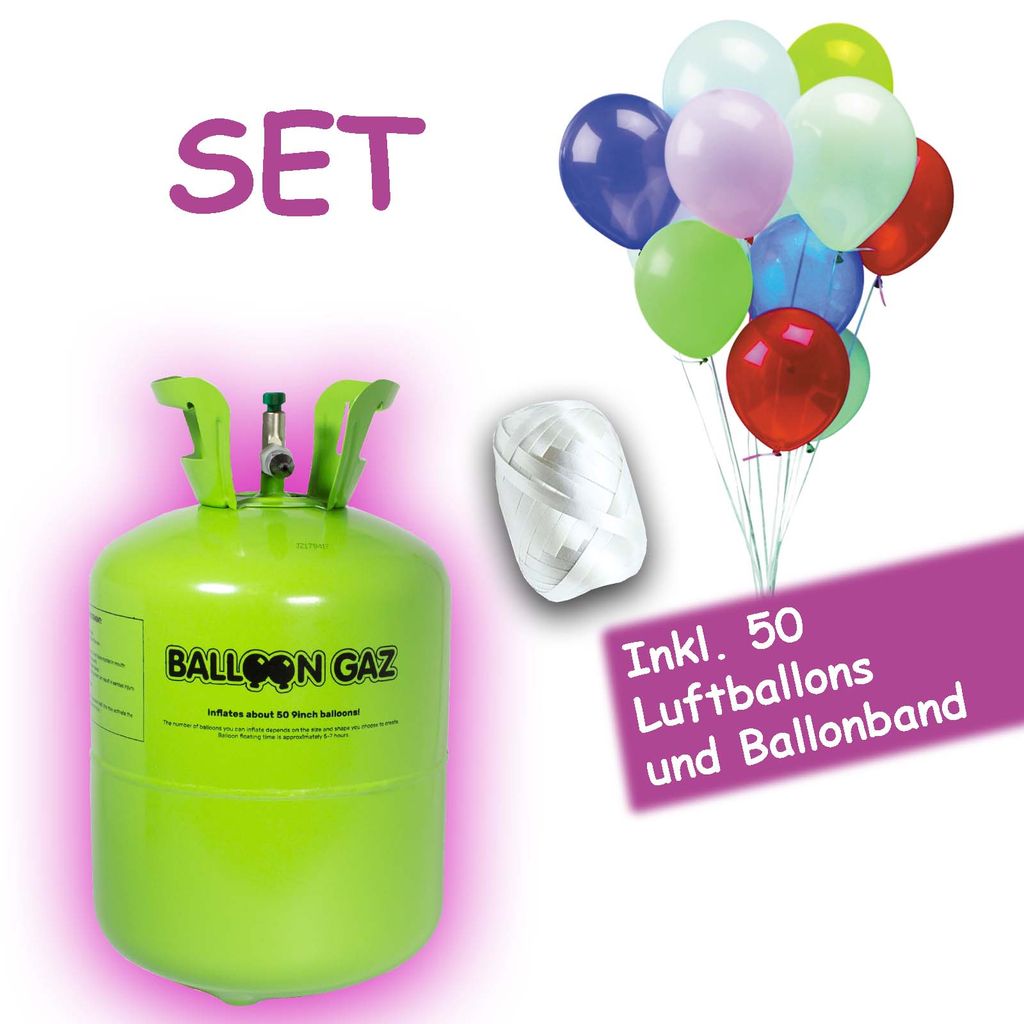 HELIUM DO BALÓNKŮ BALLOONGAZ - jednorázová nádoba 400 l + Obrázek produktu 2