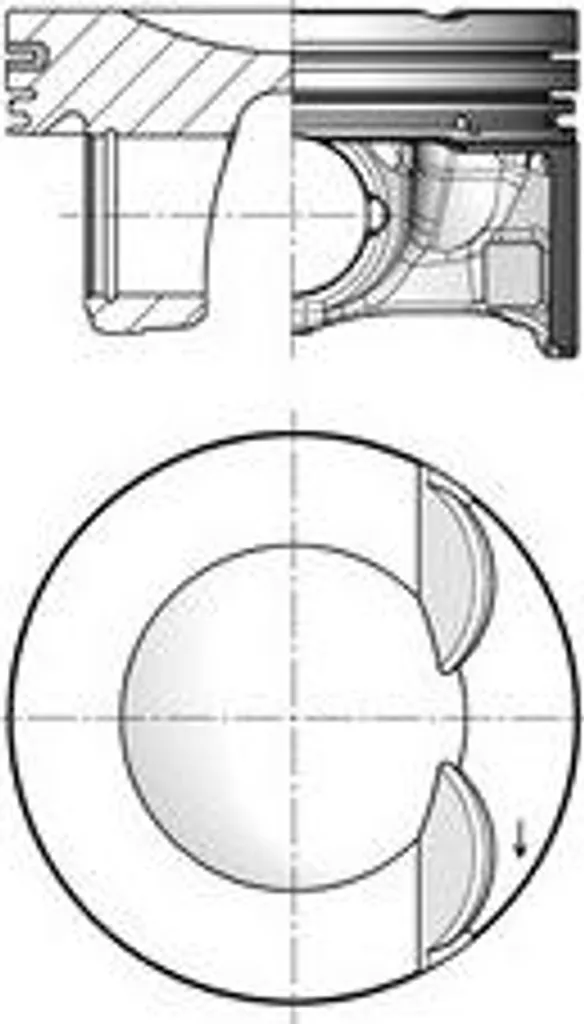 Piston de Remplacement pour Moteur VW 83.01 de Haute Qualité Technique