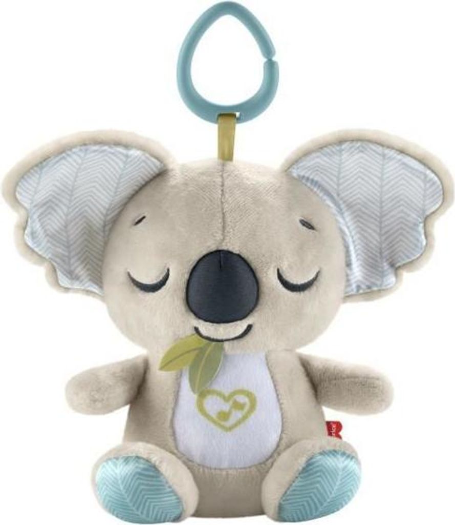 Fisher-Price Koala Musik Plüschtier, Baby Nachtlicht, 20 Minuten Beruhigende Melodien, Praktische Befestigung