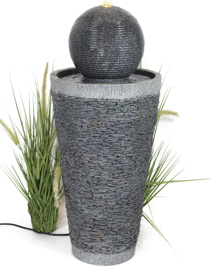 Gartenbrunnen BK910 Kugelbrunnen Steinoptik Springbrunnen Produktbild 