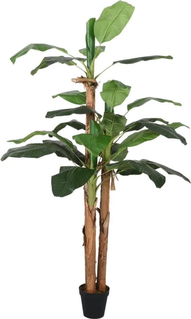 vidaXL Bananenbaum Künstlich 22 Blätter 200 cm Grün