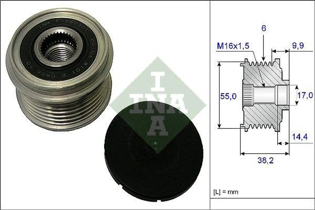Roue libre d'alternateur type OE 373002F000 pour Tucson et Sportage
