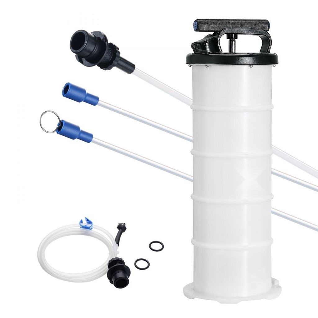 Ölabsaugpumpe 6,5L - Manuelle Ölabsauggerät Ø200x550mm - Ölwechselpumpe Auto Absaugpumpe - Handpumpe Flüssigkeitsabsaugpumpe - Zum Absaugen v...