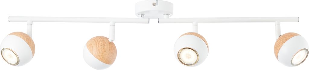 BRILLIANT SCAN LED Deckenstrahler 75 cm Metall Weiß / holz Produktbild 