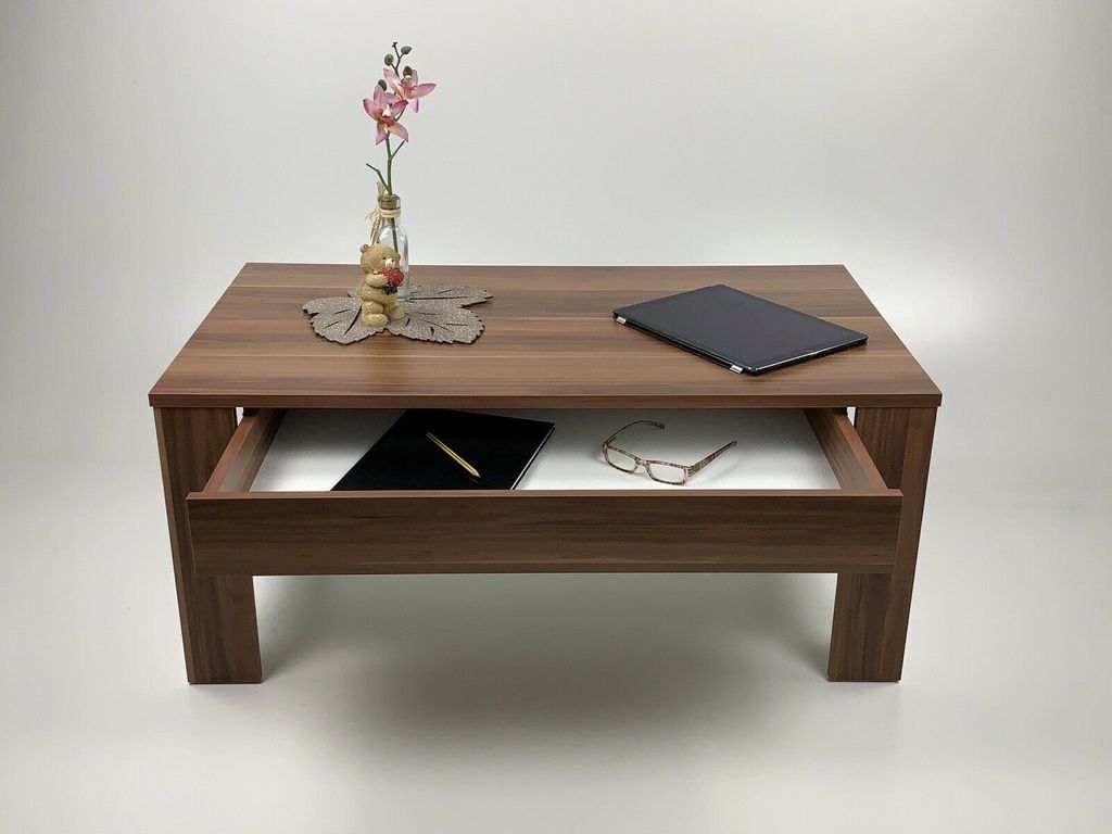 Möbel SD Couchtisch EWA mit Schubkasten Nussbaum Optik Produktbild 6