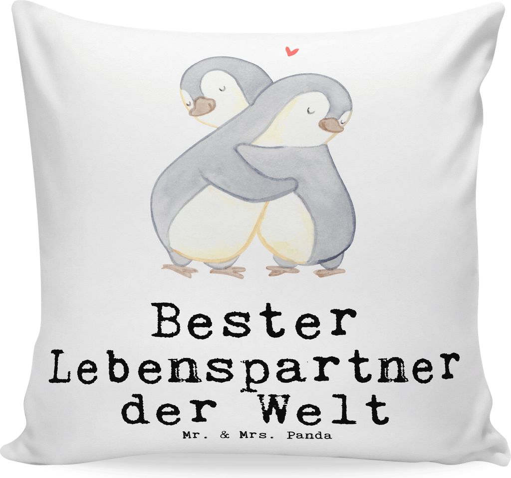 Mr. & Mrs. Panda Kuschel Kissen Pinguin Bester Produktbild 