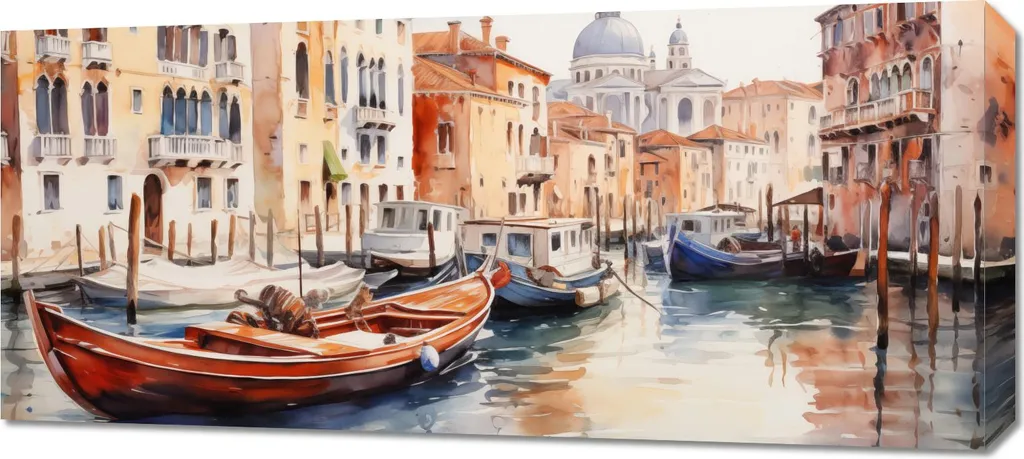 Quadro Venezia Impressione 90x40 cm - La Magia della Laguna su Tela