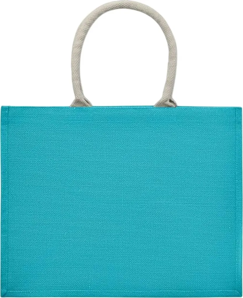 Borsa Aura MidOcean Turchese: La Tua Compagna in Juta Naturale